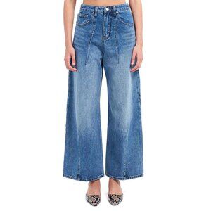 YUMI ROW Women's Fern Washed Denim Size S In Blue